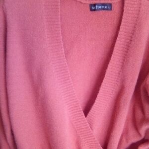 Women's Coral Cowl Neck Sweater